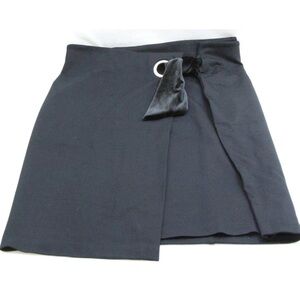 bebe Black Wrap Skirt